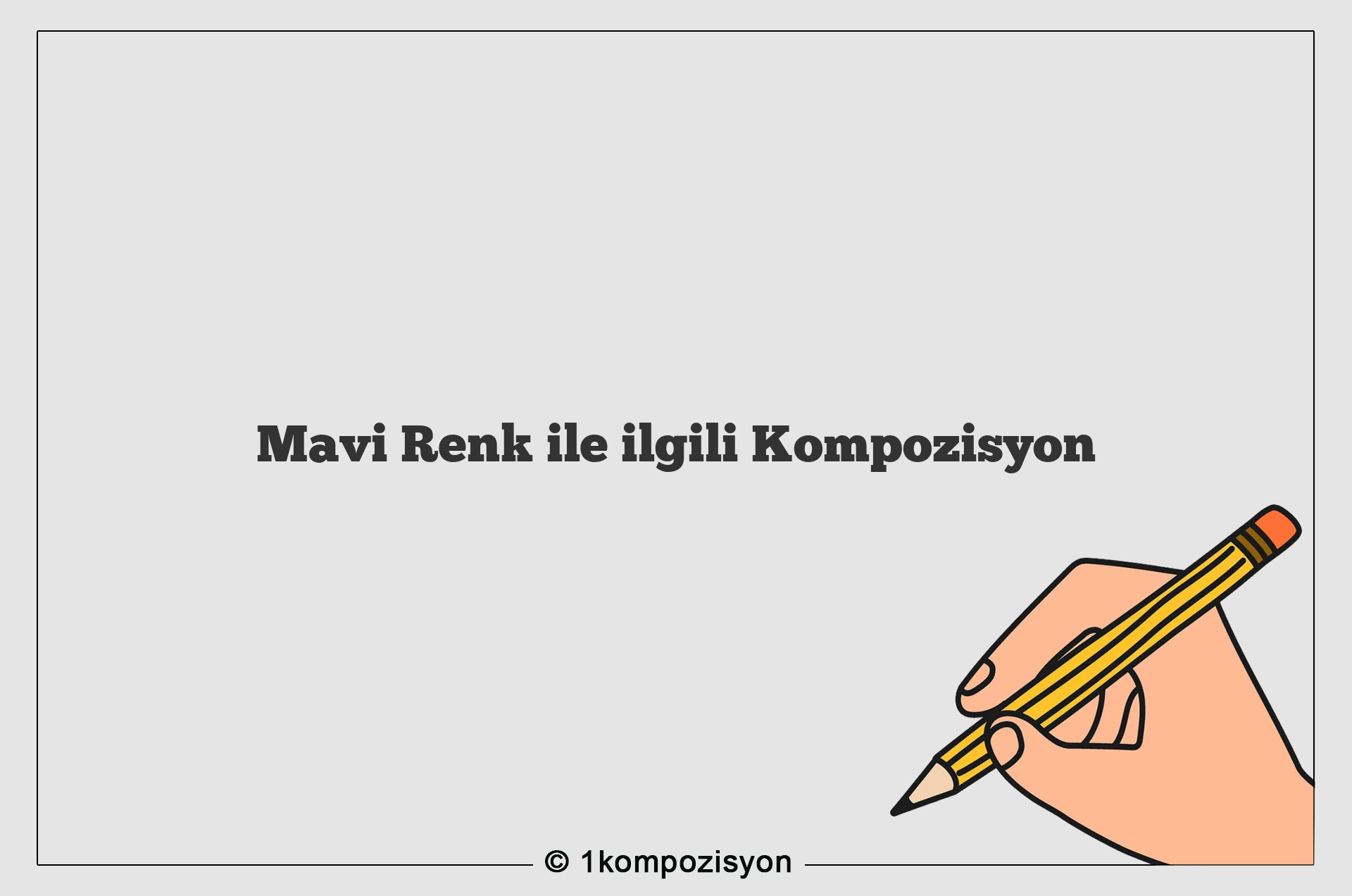 Mavi Renk ile ilgili Kompozisyon