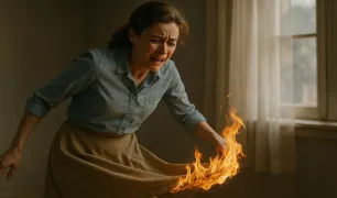 Etekleri Tutuşmak Konulu Kompozisyon Örneği